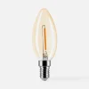 Discount LED-POL Żarówka LED barwa ciepła ORO-AMBER-E14-C35-1W-WW