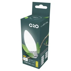 LED-POL Żarówka LED barwa ciepła ORO-E27-C37-TOTO-8W-WW