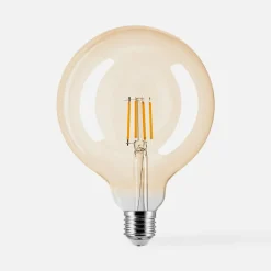 LED-POL Żarówki Ozdobne^Żarówka LED barwa ciepła ORO-AMBER-E27-G125-4W-WW