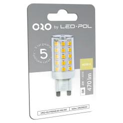 New LED-POL Żarówka LED barwa neutralna G9 4W ORO-G9-PREMIUM-4W-DW