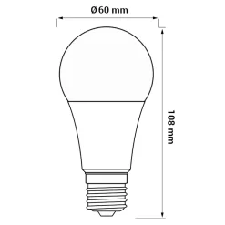 New LED-POL Żarówka LED E27 7,5W barwa ciepła ORO-ATOS-E27-A60-7,5W-WW