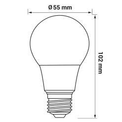 LED-POL Żarówki Klasyczne^Żarówka LED E27 5W barwa ciepła ORO-ATOS-E27-A55-5W-WW