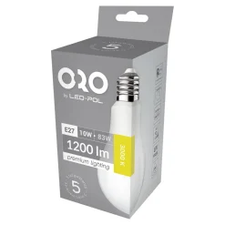 Discount LED-POL Żarówka LED E27 10W barwa ciepła ORO-PREMIUM-E27-A60-10W-XP