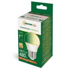 Żarówki Klasyczne^Żarówka LED E27 6W barwa ciepła DIMMABLE SPECTRUM