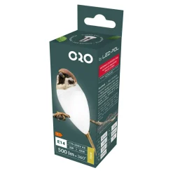 LED-POL Żarówki Klasyczne^Żarówka LED E14 5W barwa ciepła ORO-E14-C37-TOTO-5W