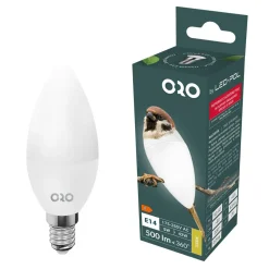 LED-POL Żarówki Klasyczne^Żarówka LED E14 5W barwa ciepła ORO-E14-C37-TOTO-5W