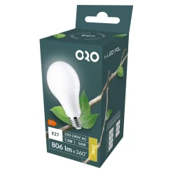 Clearance LED-POL Żarówka LED E27 8,5W barwa ciepła ORO-ATOS-E27-A60-8,5W-WW