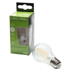 LED-POL Żarówki Klasyczne^Żarówka LED E27 7W barwa ciepła ORO-E27-FL-CLARO-7W-WW