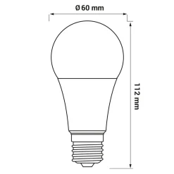 Outlet LED-POL Żarówka LED E27 12W barwa neutralna ORO-ATOS-E27-A60-12W-DW