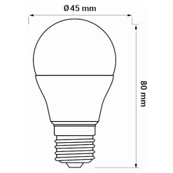LED-POL Żarówki Klasyczne^Żarówka LED E27 5W barwa zimna ORO-E27-G45-TOTO-5W-CW