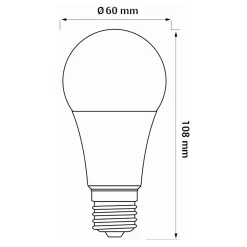 Discount LED-POL Żarówka LED E27 8,5W barwa zimna ORO-ATOS-E27-A60-8,5W-CW