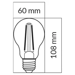 LED-POL Żarówki Klasyczne^Żarówka LED E27 10,5W ORO-E27-A60-FL-CLARO-10,5W-DW barwa neutralna