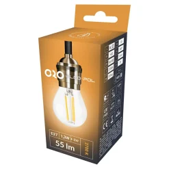 Online LED-POL Żarówka LED E27 1,3W ORO-E27-G45-FL-CLARO-1,3W-WW barwa ciepła