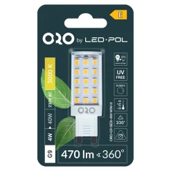 Discount LED-POL Żarówka LED G9 4W barwa ciepła ORO-G9-SEDI-4W-WW-II