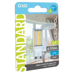 LED-POL Żarówka LED G9 4,8W barwa zimna ORO-G9-PETIT-4,8W-CW