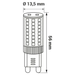 LED-POL Żarówka LED G9 4,8W barwa zimna ORO-G9-PETIT-4,8W-CW