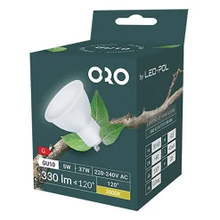 LED-POL Żarówka LED GU10 5W barwa ciepła ORO-GU10-TOTO-5W-WW