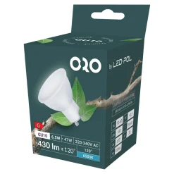 New LED-POL Żarówka LED ORO-GU10-TOTO-6,5W-CW barwa zimna