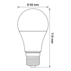 LED-POL Żarówki Klasyczne^Żarówka LED RGB E27 6,5W ORO-E27-A60-6,5W-RGB