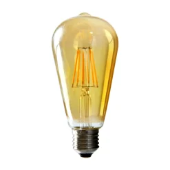 Hot LED-POL Żarówka ozdobna retro LED E27 4W barwa ciepła ORO-E27-ST64-FL-AMBER-4W