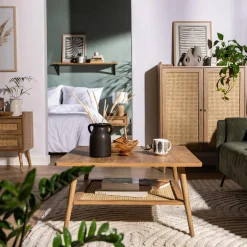 Outlet inny Ława z półką boho FUZIONE