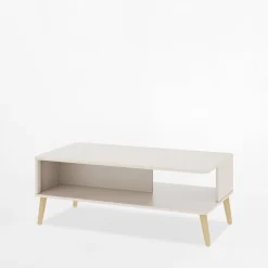 DiTrendi Stoliki Kawowe^Ława z półką LORENA 120 cm kaszmir