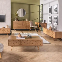 Clearance inny Ława z szufladami w jodełkę ESTIMA