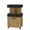 Clearance FORTE Barek na kółkach HOME BAR dąb artisan