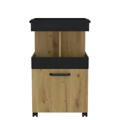 Clearance FORTE Barek na kółkach HOME BAR dąb artisan