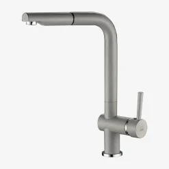New inny Bateria zlewozmywakowa z wyciąganą wylewką LAVEO LUX szary kamienny