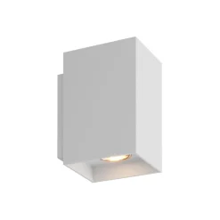 Zumaline Kinkiety^Biały minimalistyczny kinkiet SANDY WL SQUARE