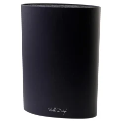 Clearance Vialli Design Blok stojak na noże NERO czarny owalny