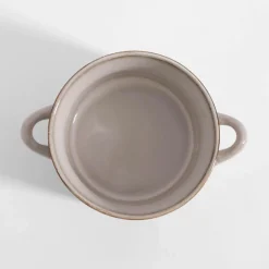inny Miski, Patery I Półmiski^Bulionówka ceramiczna beżowa 580 ml