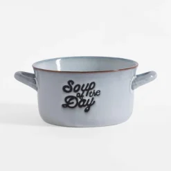 inny Miski, Patery I Półmiski^Bulionówka ceramiczna szara 580 ml