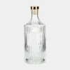 inny Butelka szklana ryflowana z korkiem 500 ml