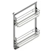 Systemy Cargo^Cargo podblatowe boczne do szafki 15 cm, front wysuwny, srebrno-białe