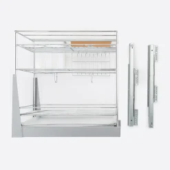 Online VORTUNG Cargo podblatowe do szafki 40 cm, front wysuwny, chrom