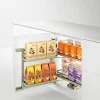 Outlet VORTUNG Cargo podblatowe do szafki 60 cm, front uchylny, champagne gold