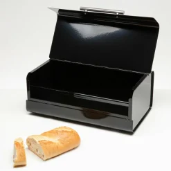 Chlebaki^Chlebak metalowy czarny 36x22x14 cm