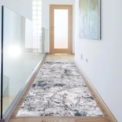 Sale inny Chodnik przecierany szarogranatowy LONG 67x160 cm