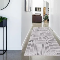 Online inny Chodnik srebrny LINIE MIGUEL 67x160 cm
