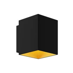 Hot Zumaline Czarny minimalistyczny kinkiet SOLA WL SQUARE