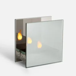 inny Dekoracje Led^Dekoracja LED przydymione szkło KOMINEK 10x5x10 cm
