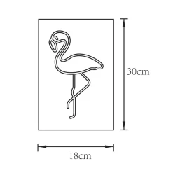Online Zumaline Dekoracja świetlna LED NEON FLAMINGO