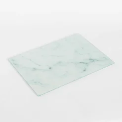 Sale inny Deska do krojenia szklana BIAŁY MARMUR 40x30 cm