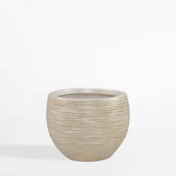 Clearance inny Donica ogrodowa okrągła beżowa 22 cm