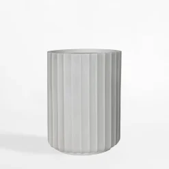 inny Donice, Osłonki I Kwietniki^Donica ryflowana 30x30x41 cm biała