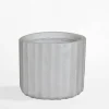 Best inny Donica ryflowana 30x30x26 cm biała