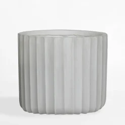 inny Donice, Osłonki I Kwietniki^Donica ryflowana 36x36x32 cm biała