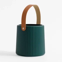 Hot inny Doniczka z uchwytem zielona 15 cm